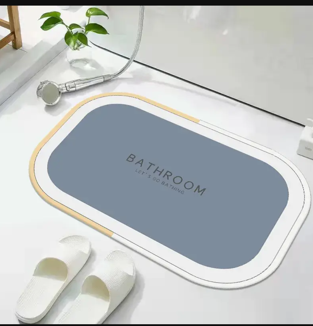 Quick-Dry Absorbent Bathroom Floor Mat