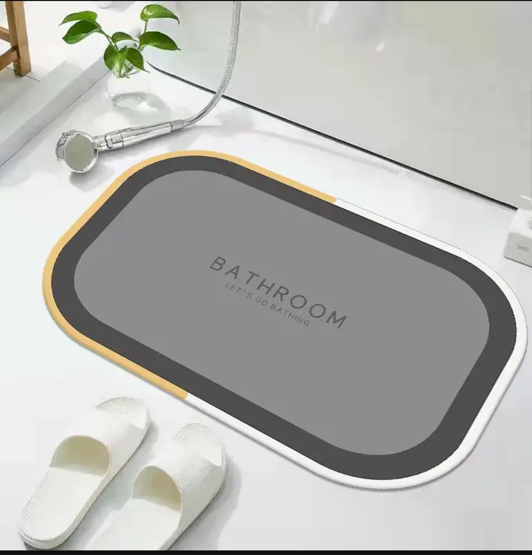 Quick-Dry Absorbent Bathroom Floor Mat
