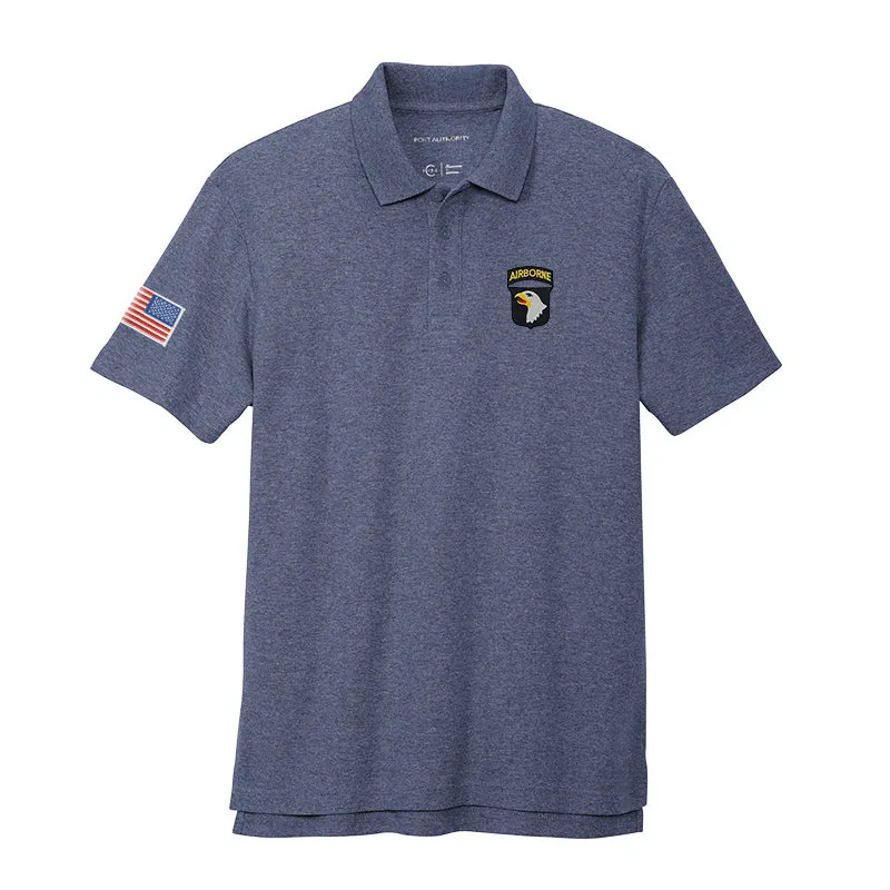 101st Airborne Cotton Blend Polo Shirt