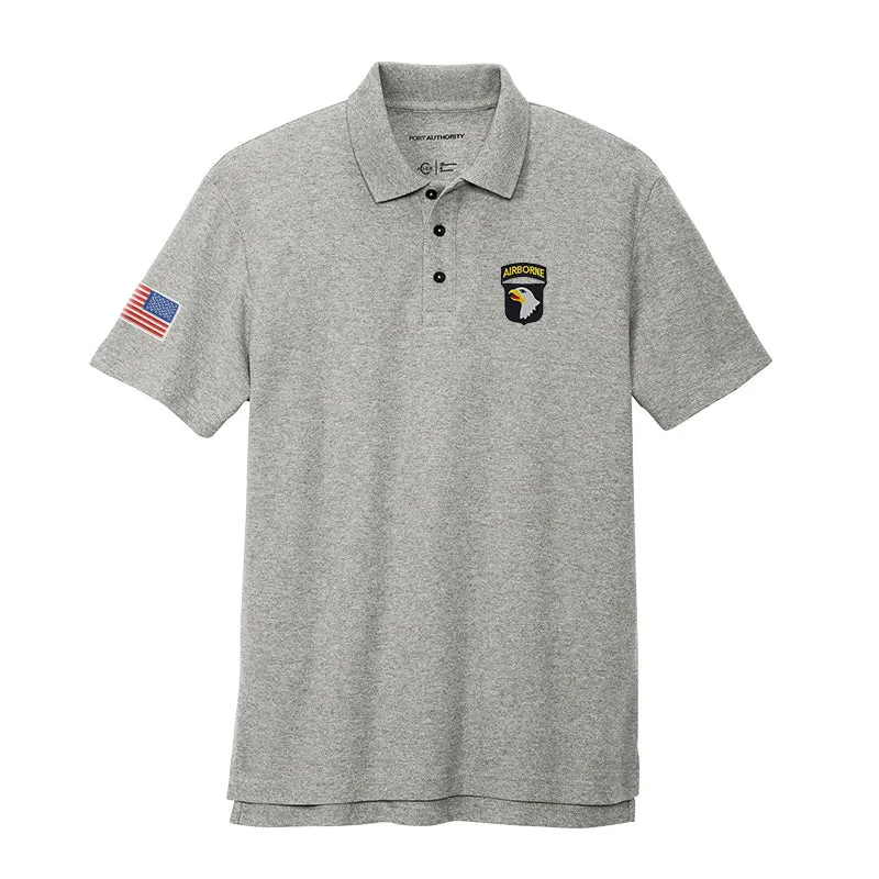 101st Airborne Cotton Blend Polo Shirt