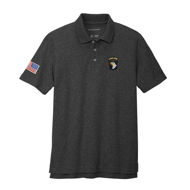 101st Airborne Cotton Blend Polo Shirt