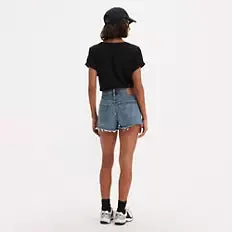 501® Original Fit High Rise Shorts Dark Wash