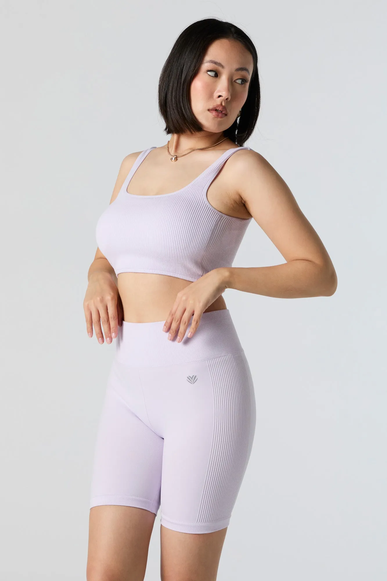 Active Seamless Side Ribbed Biker Short