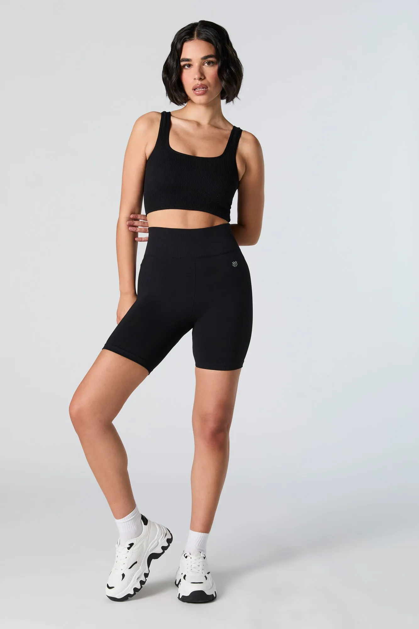 Active Seamless Side Ribbed Biker Short