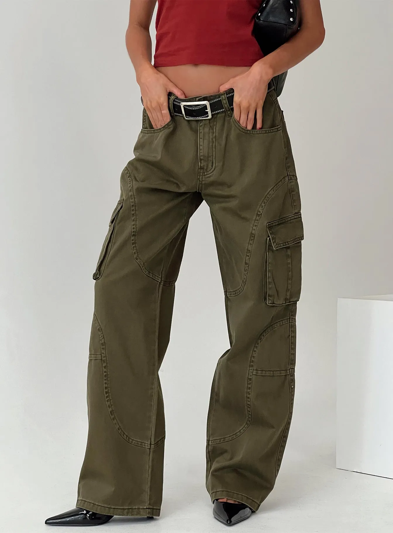 Ahstin Cargo Jeans Green