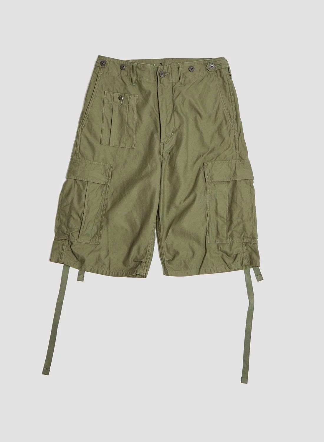 Army Cargo Shorts in Dark Green