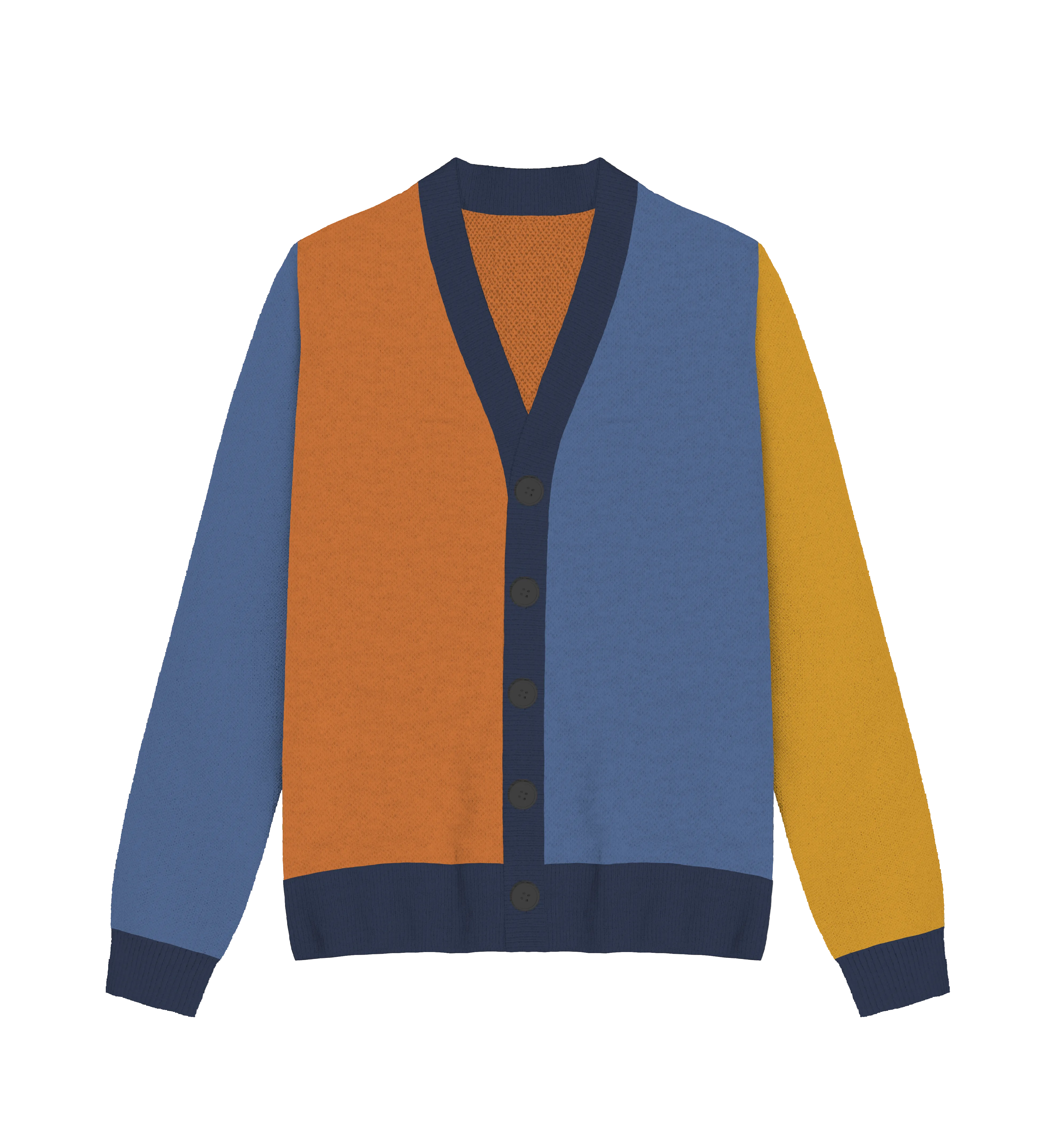 AroAce Colorblock Knit Cardigan