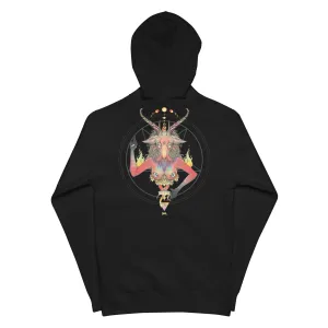 Baphomet, Unisex Fleece Zip-Up Hoodie