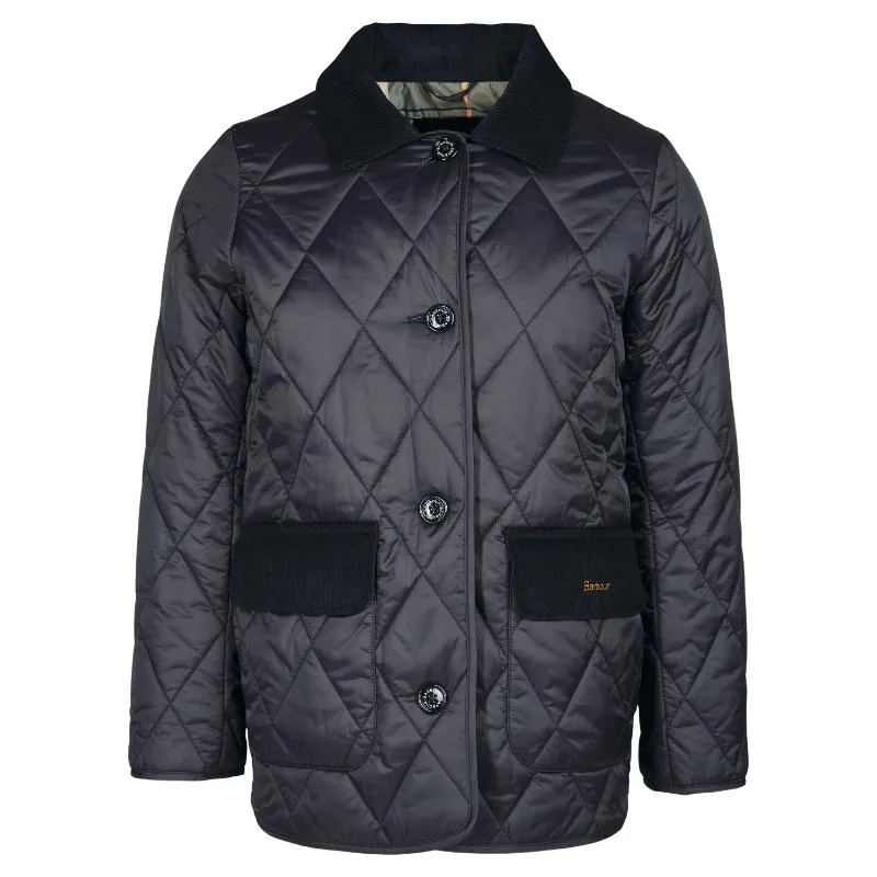 Barbour Bragar Ladies Quilted Jacket - Black/Ancient