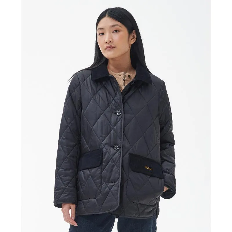 Barbour Bragar Ladies Quilted Jacket - Black/Ancient