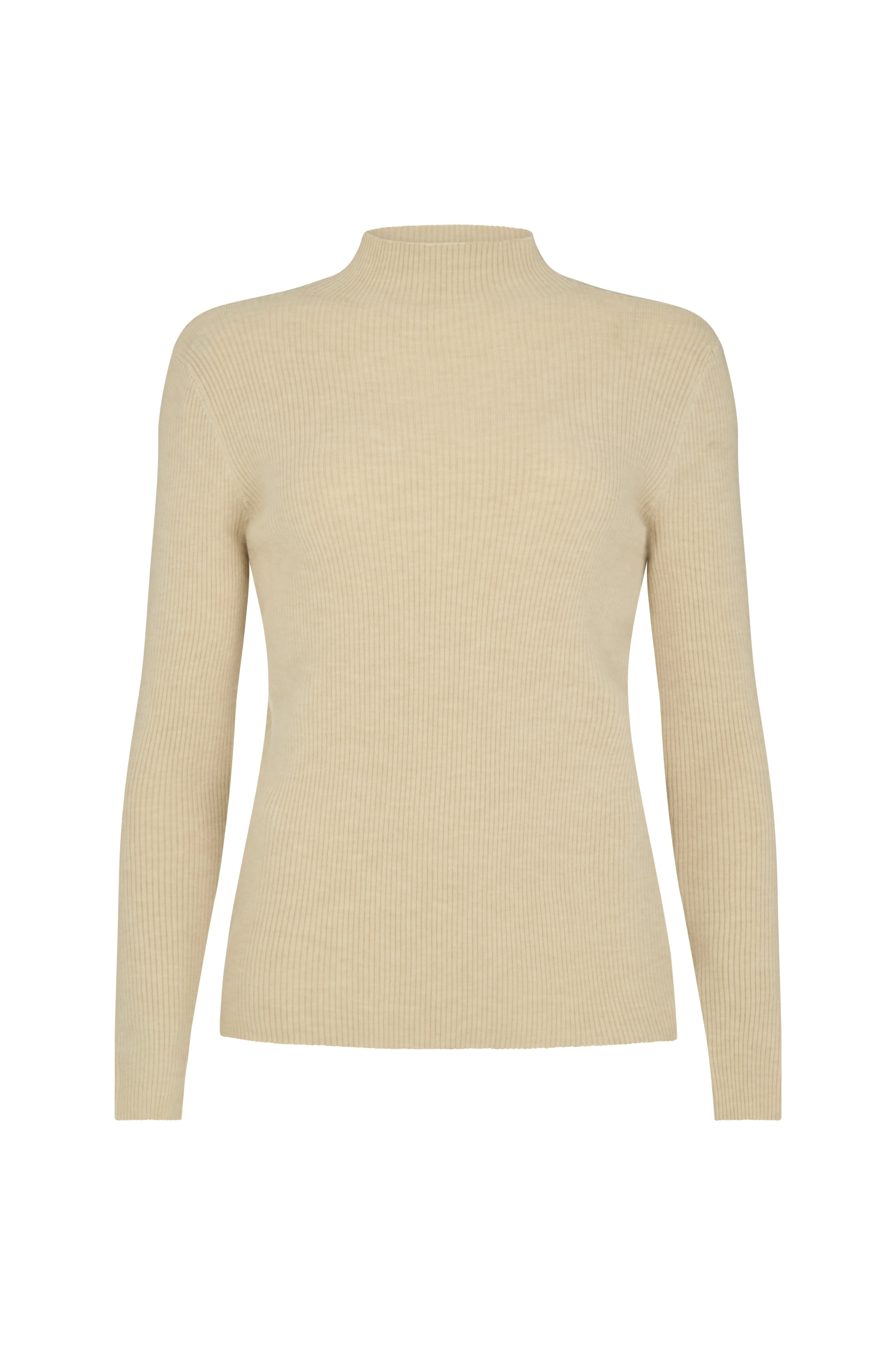 Beatrice Roll Neck Jumper In Cream