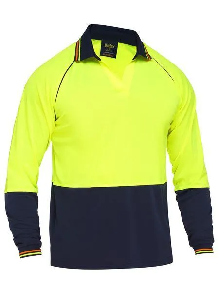 Bisley Two Tone Hi Vis Long Sleeve Polo (BK6440)