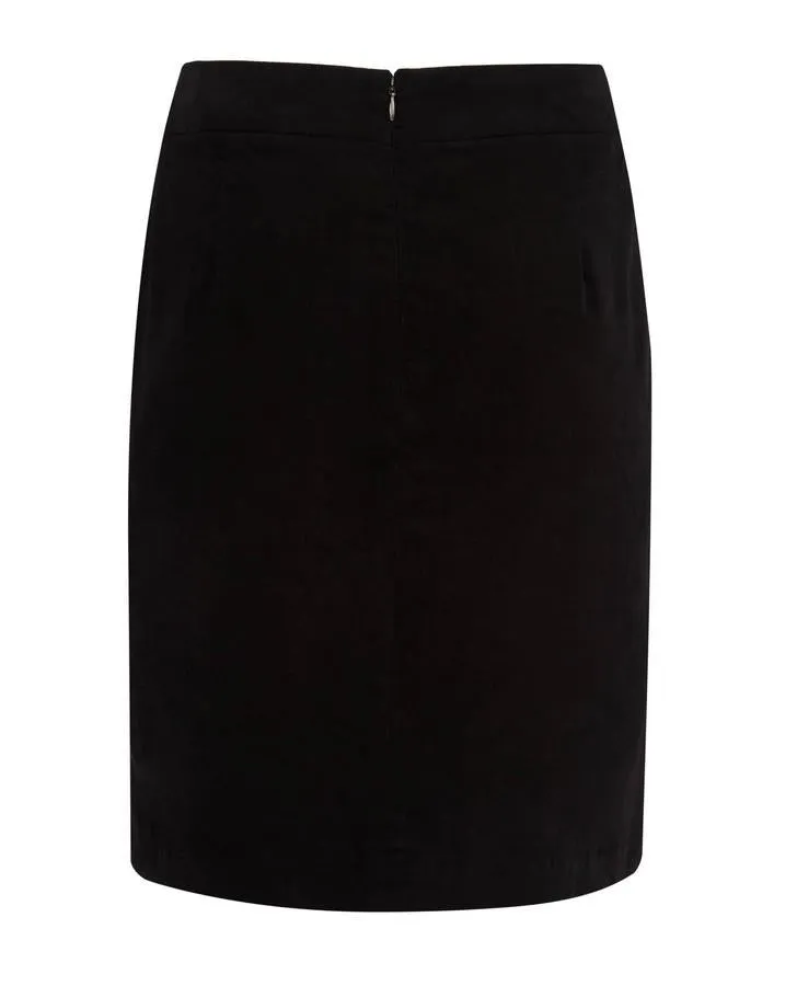 Black Velvet A-Line Skirt