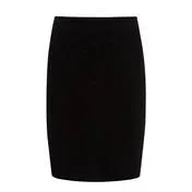 Black Velvet A-Line Skirt