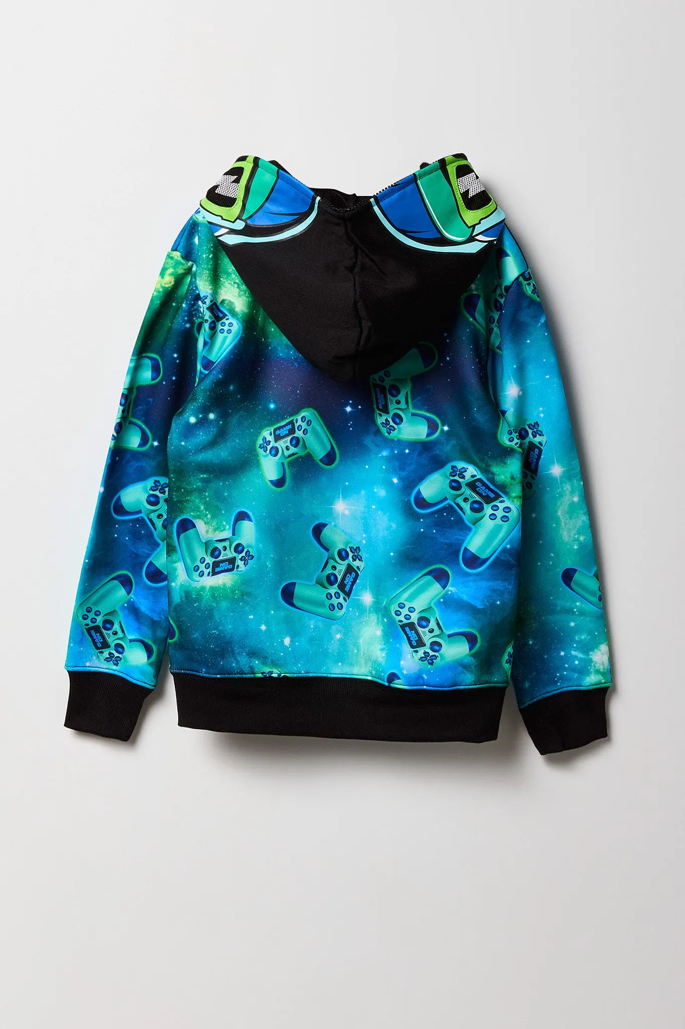 Boys Mad Skills Galaxy Print Full Zip Hoodie