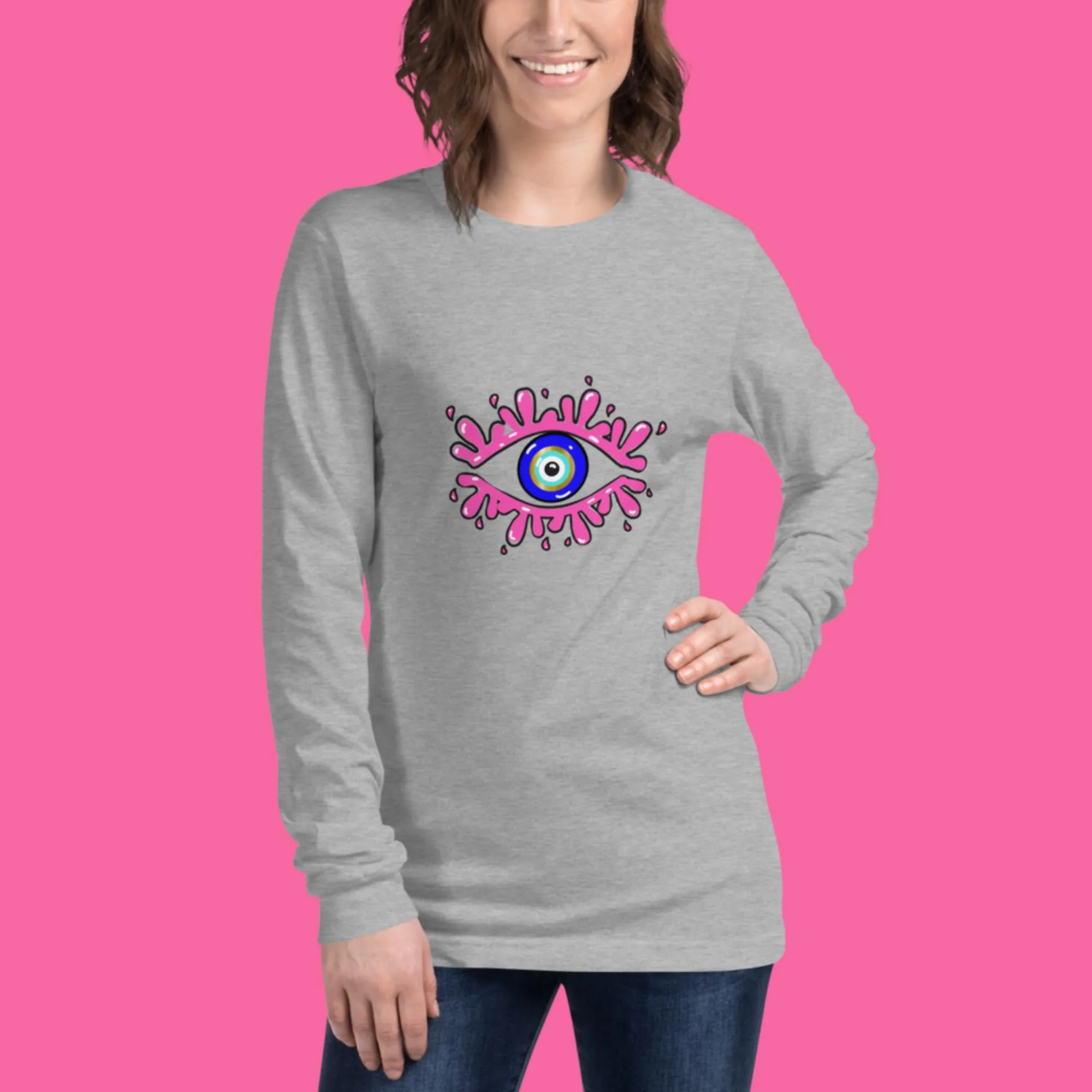 Bubbles Amida Eye Unisex Long Sleeve Tee