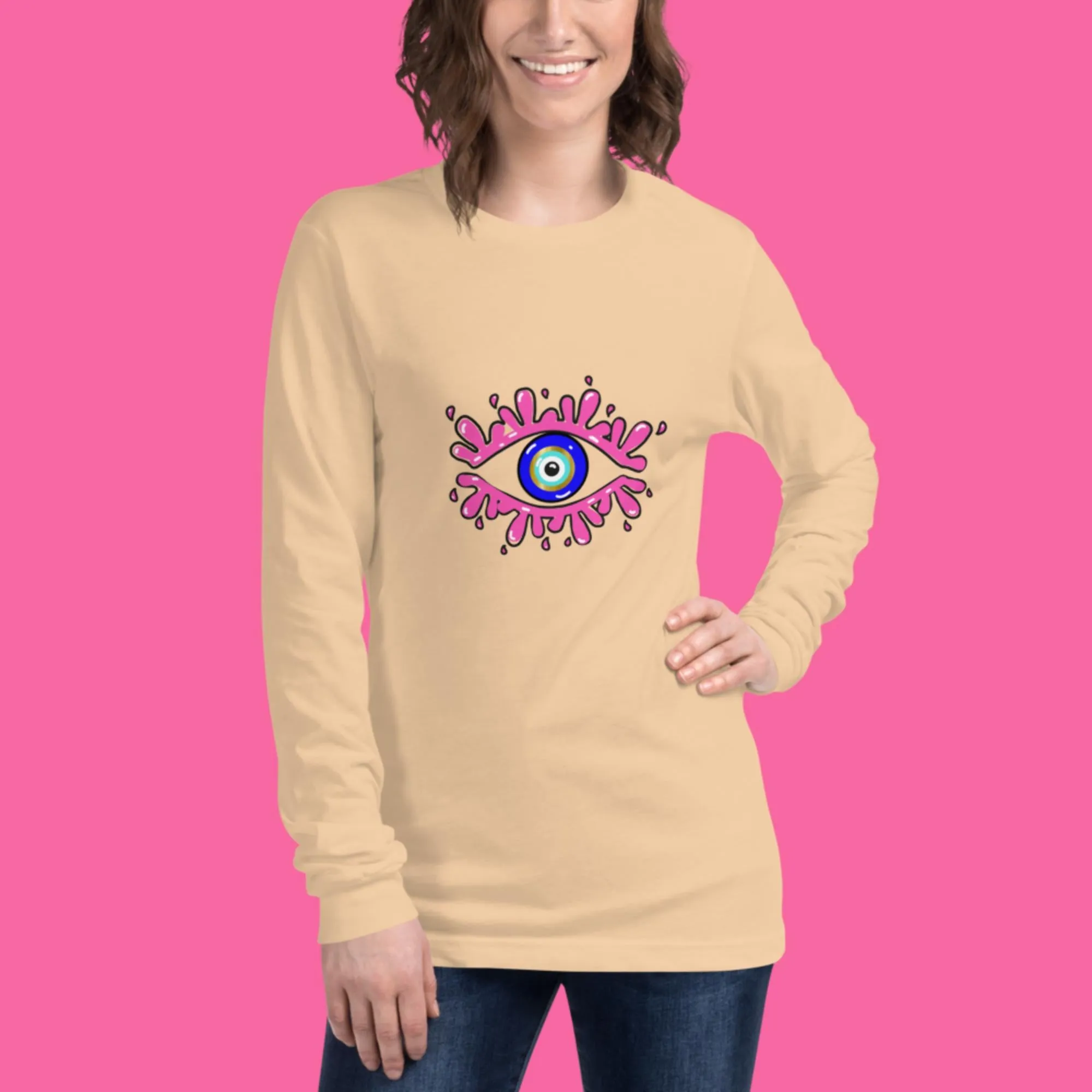 Bubbles Amida Eye Unisex Long Sleeve Tee