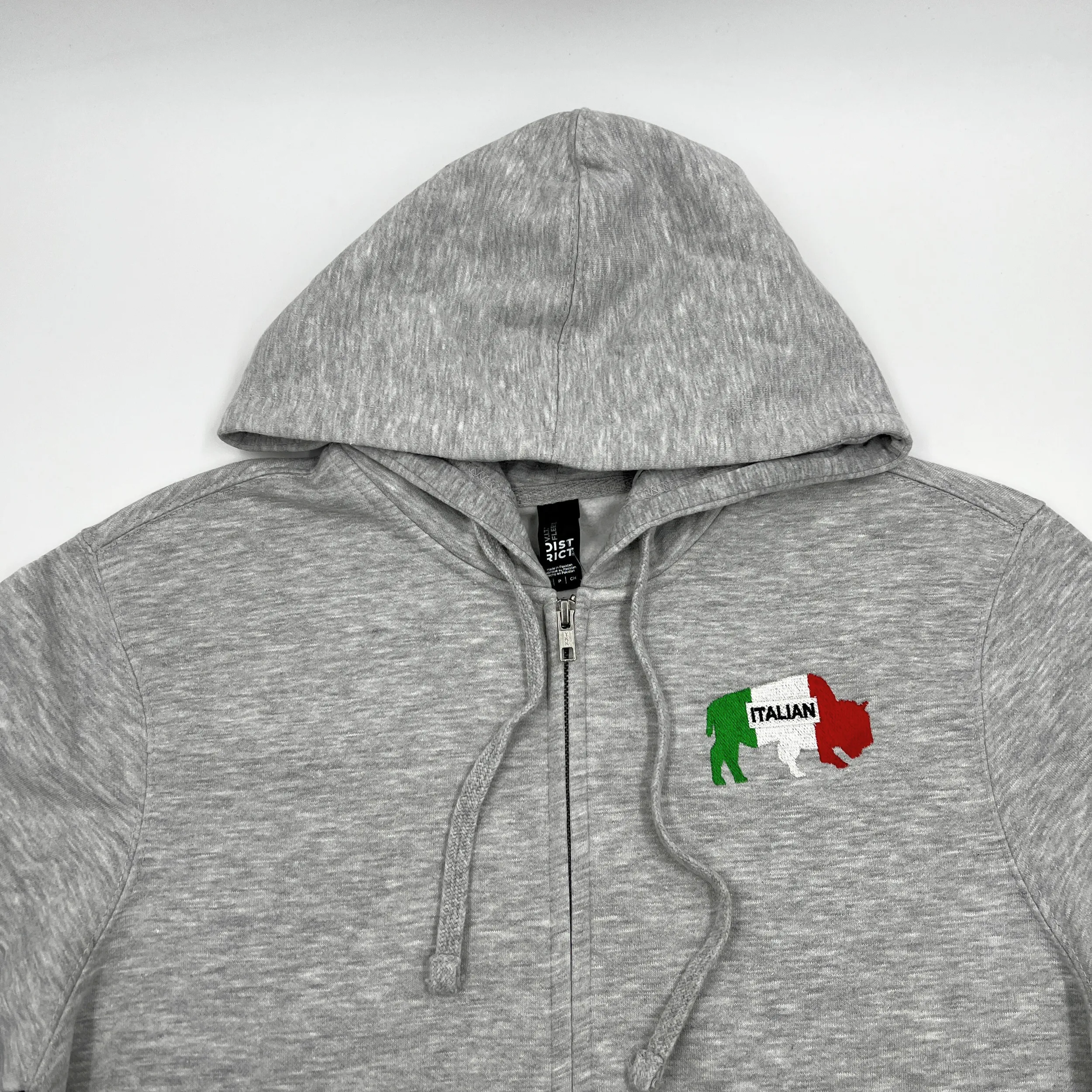 Buffalo Italian Heritage Gray Zip-Up Hoodie