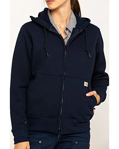 Carhartt 102690 Women's Flame Resistant Heavyweight Hooded Zip Sweatshirt