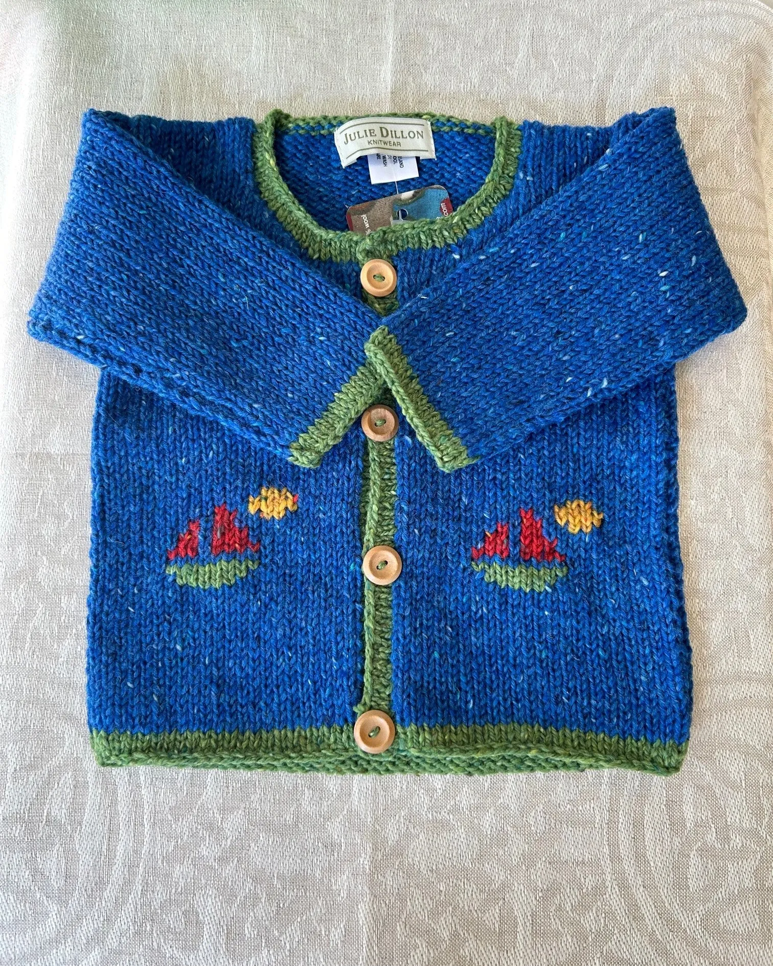 Children's Merino Wool Cardigans by Julie Dillon