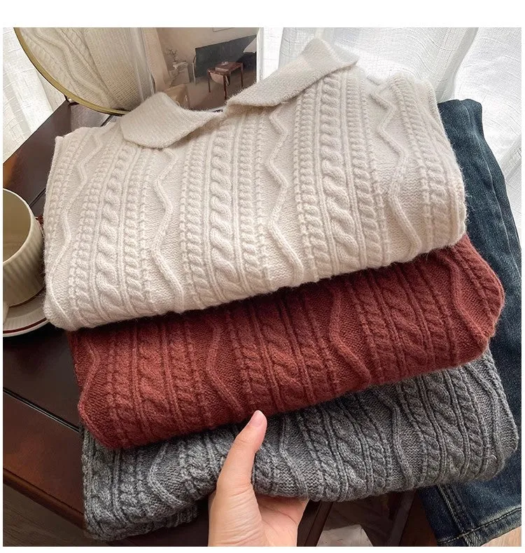 College style knitted vest for women new retro sweater vest trend     S5015