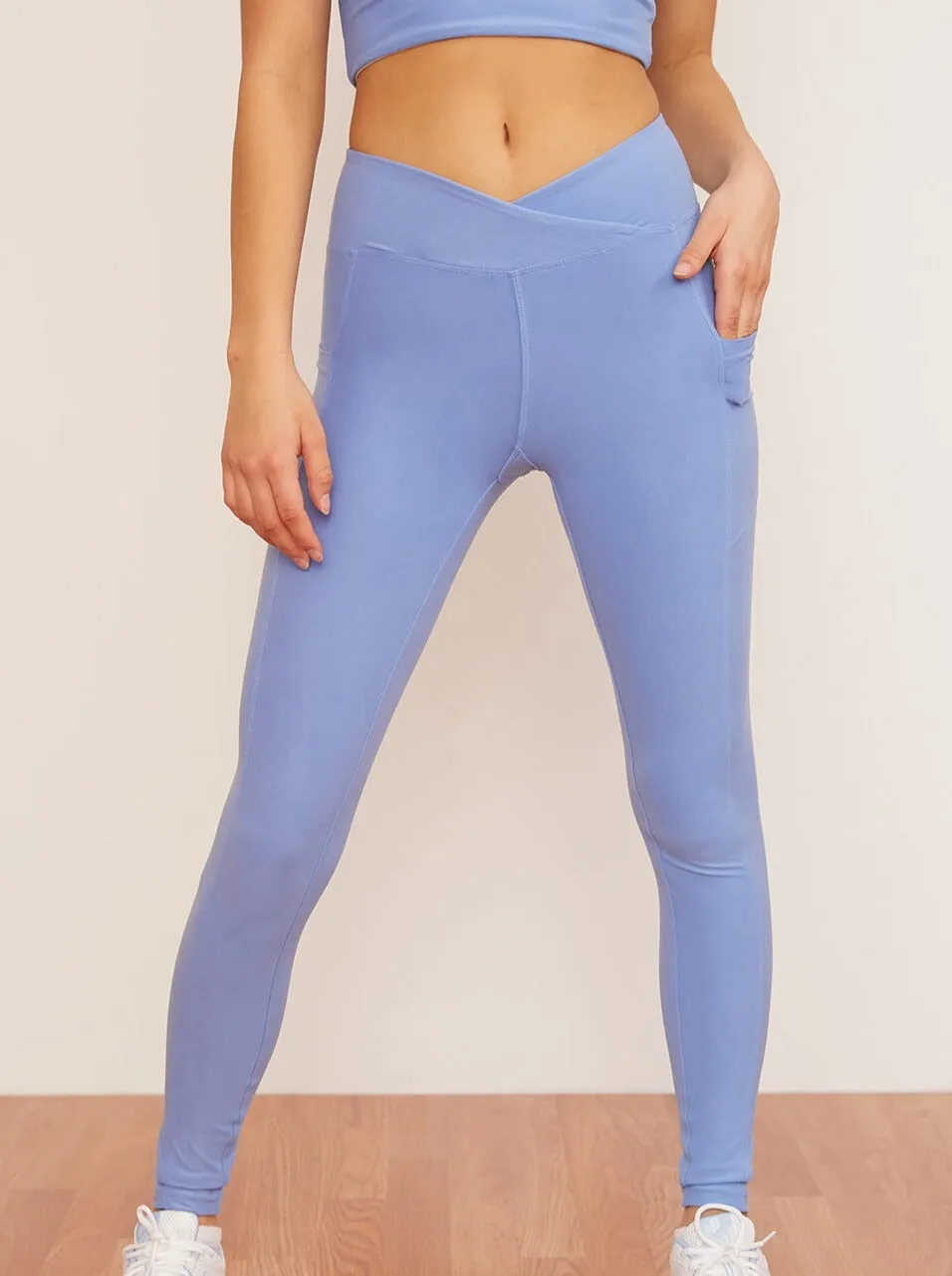 Crossover Pocket Legging - Juniper