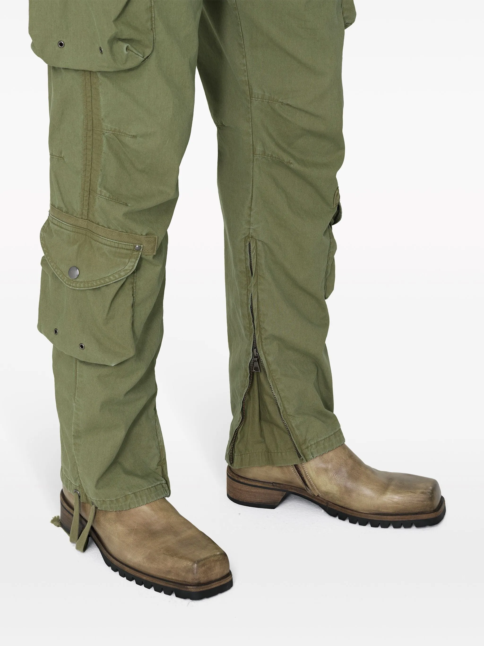 DECK DART DETAILING WAISTBAND COTTON CARGO PANTS