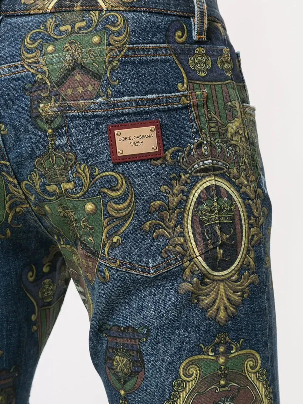 Dolce Gabbana Print Jeans