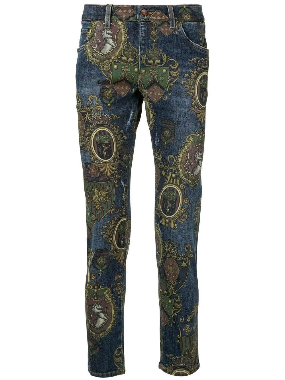 Dolce Gabbana Print Jeans