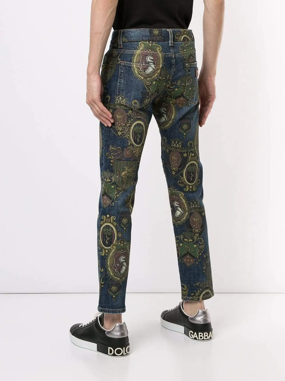 Dolce Gabbana Print Jeans