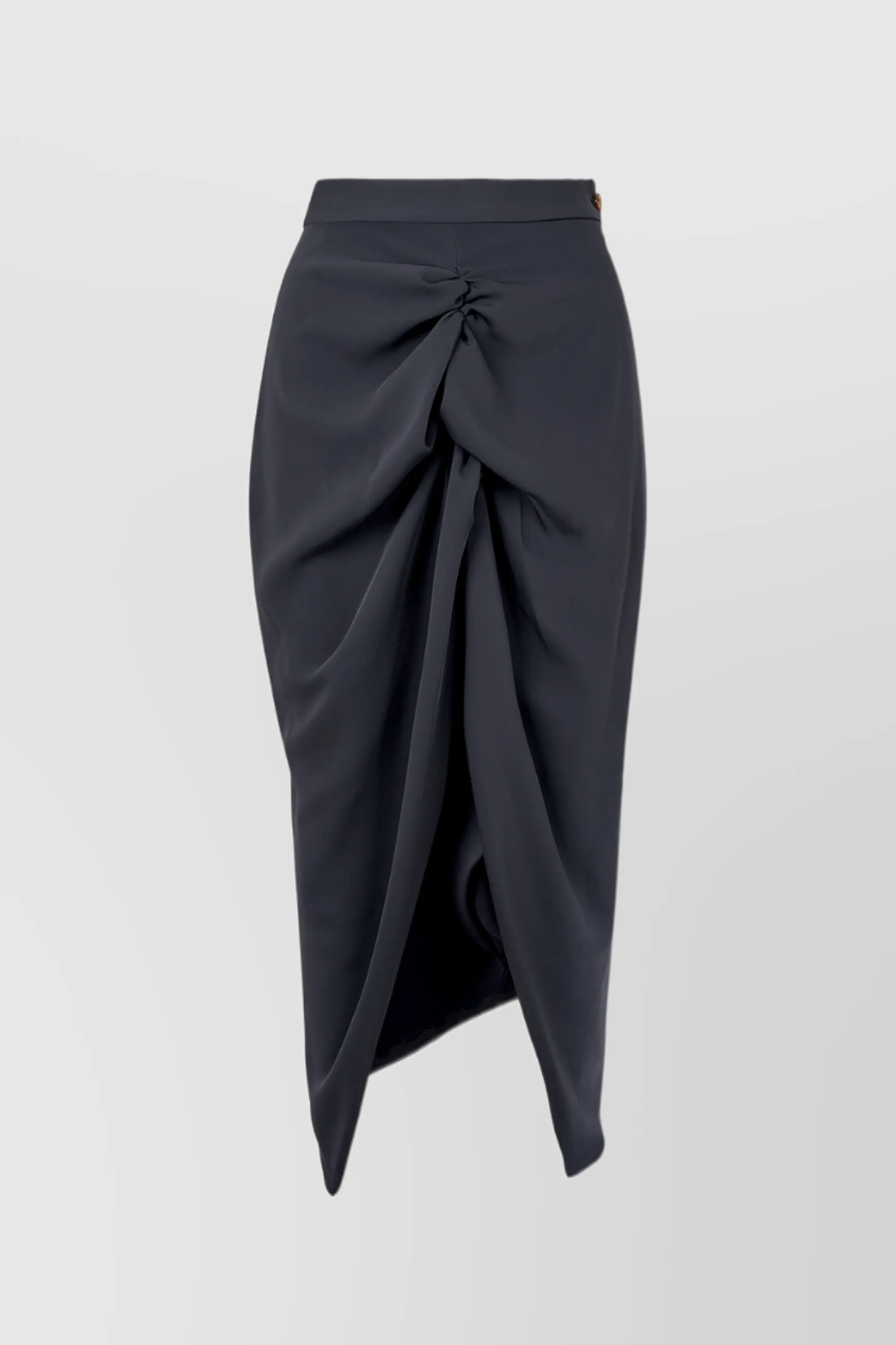 Draped cady pencil skirt