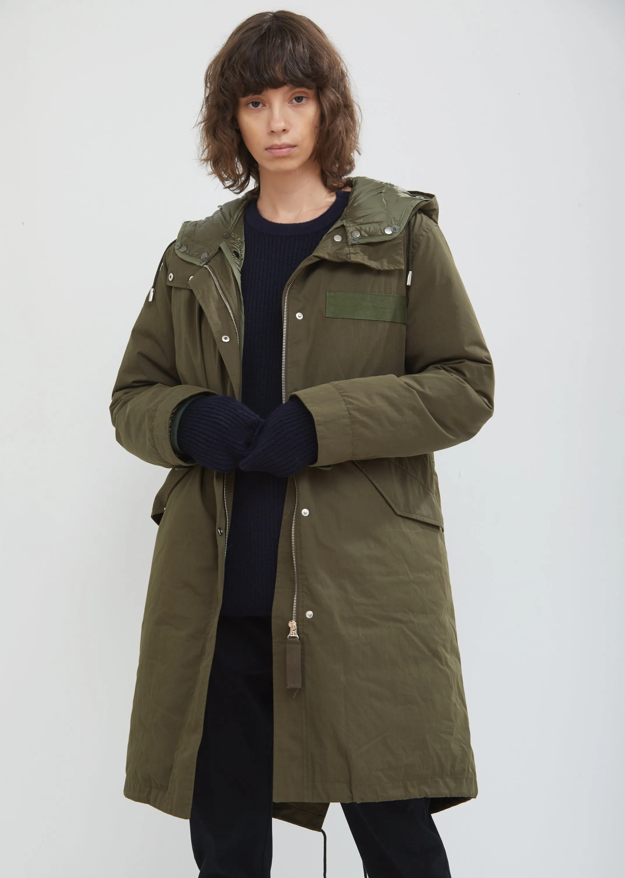 Fox Trimmed Hooded Parka