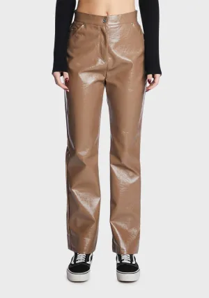 Gilly Patent Faux Leather Trousers