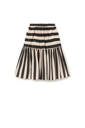 Iconic Lines Skirt-Cream/Black