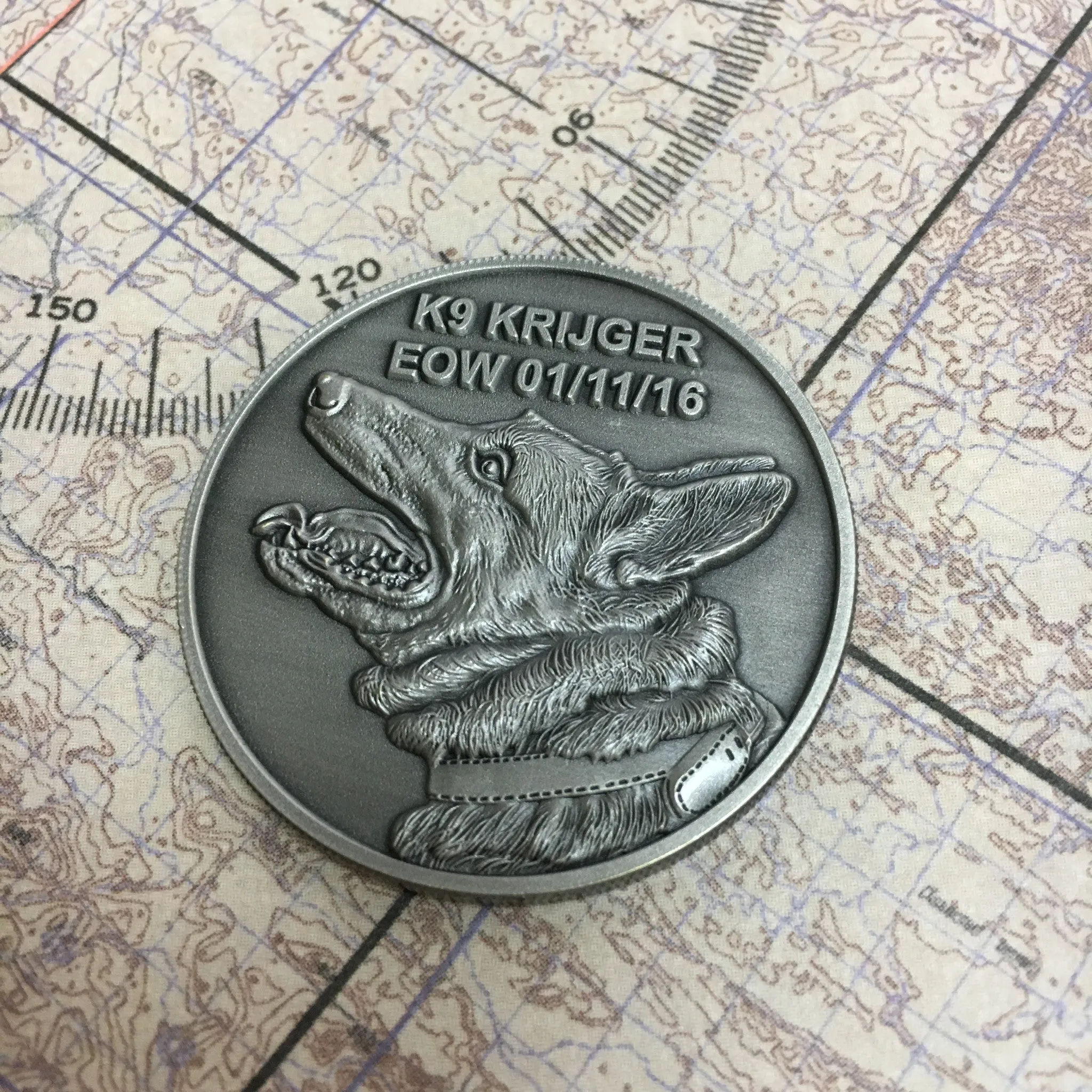 K9 Krijger Campaign Challenge Coin