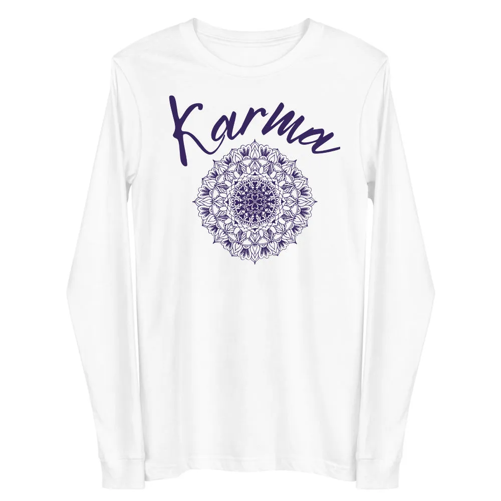 Karma mandala print t-shirt for men