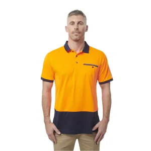 King Gee Workcool Hyperfreeze Hi-Vis Lightweight Short Sleeve Polo (K54845)