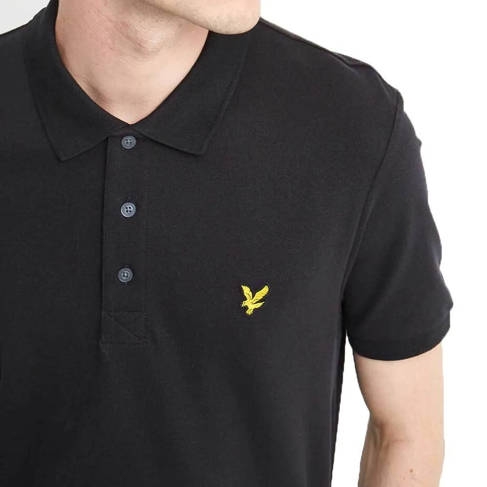 Lyle & Scott Plain Polo Shirt - True Black - SP400VB