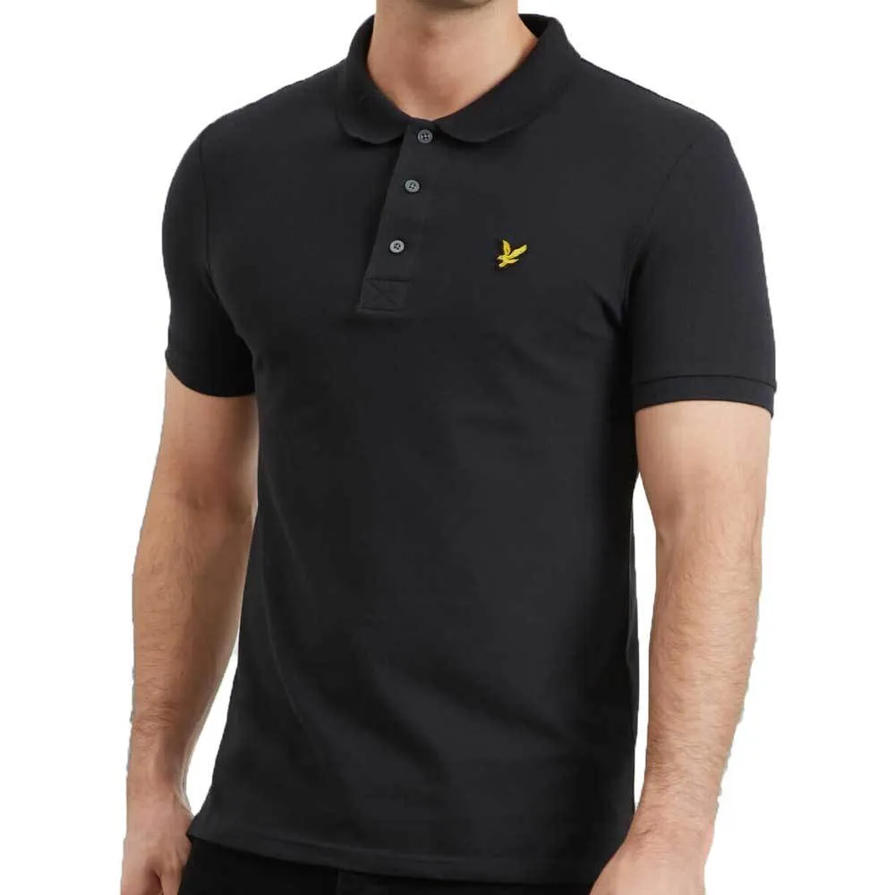 Lyle & Scott Plain Polo Shirt - True Black - SP400VB