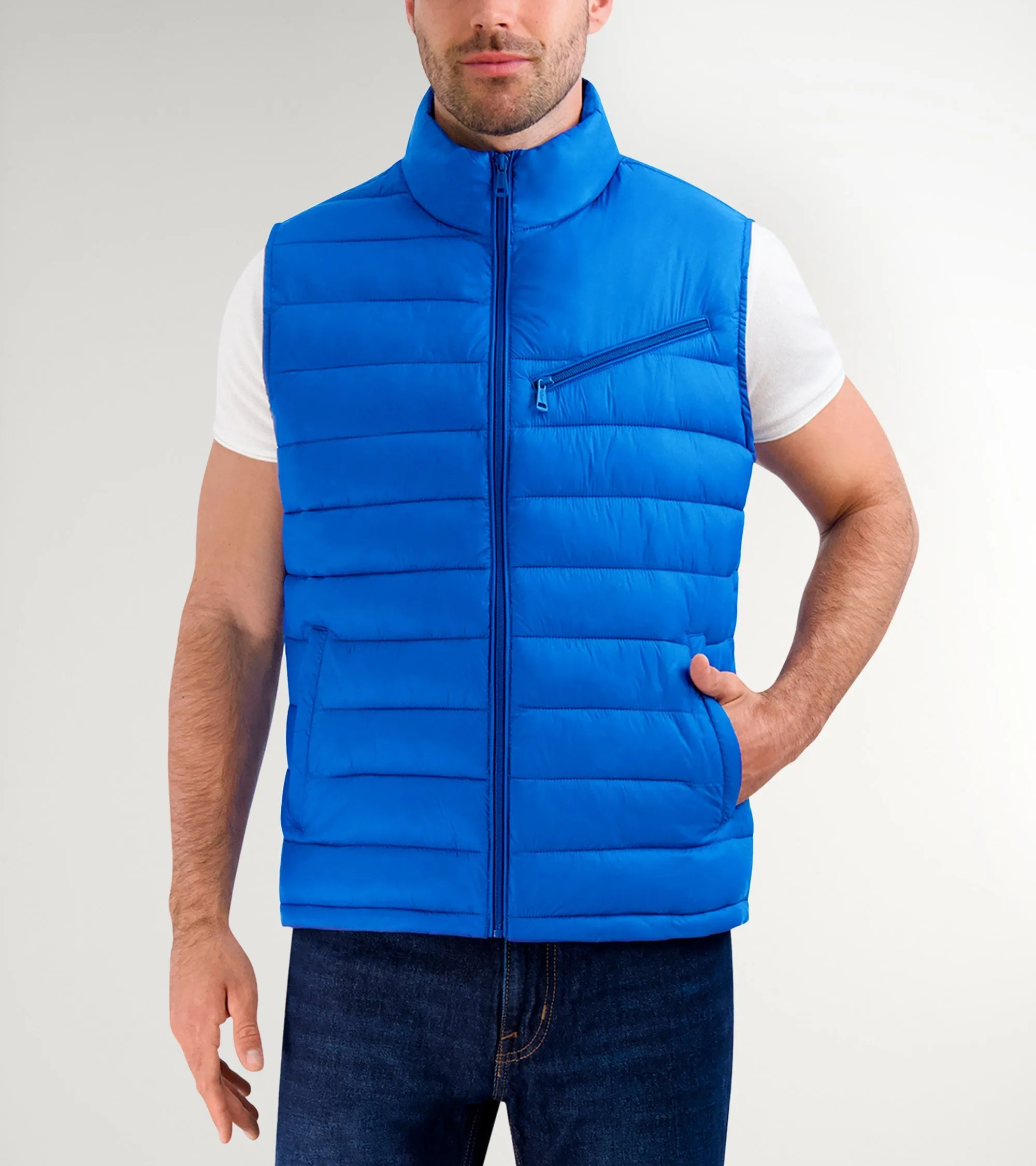 Men's Quilted Zip-Up Vest