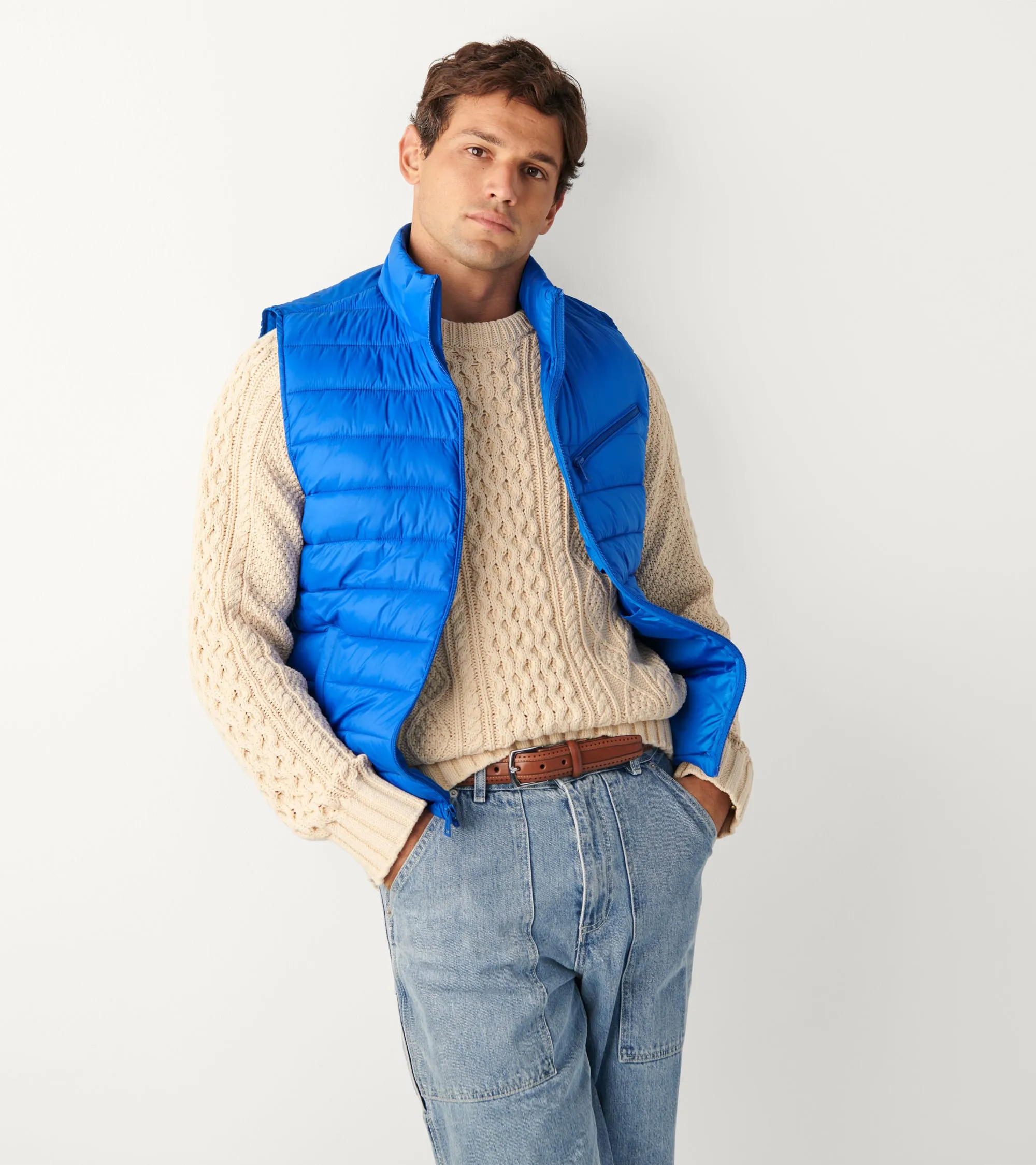 Men's Quilted Zip-Up Vest