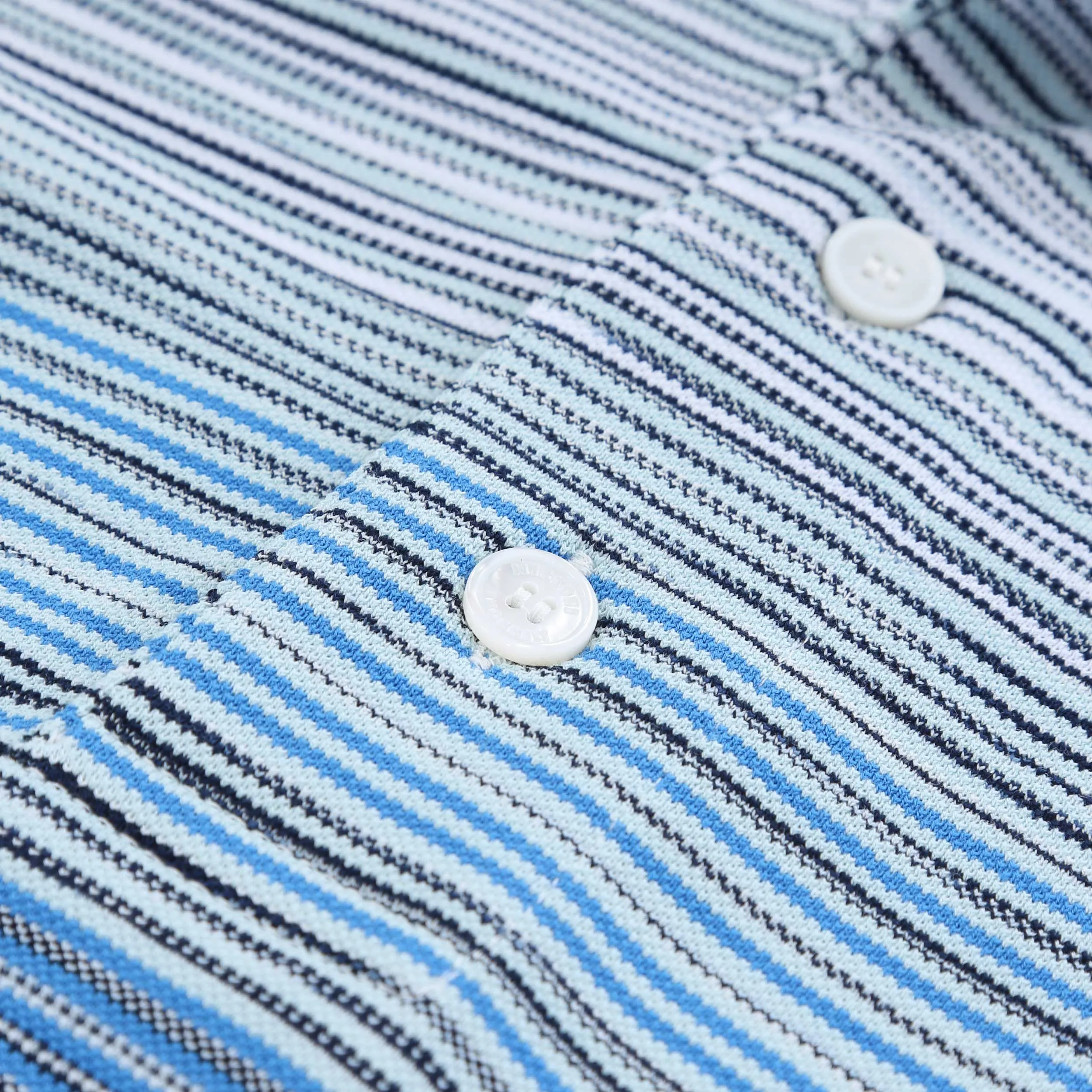 Missoni Stripe Polo Shirt in Blue