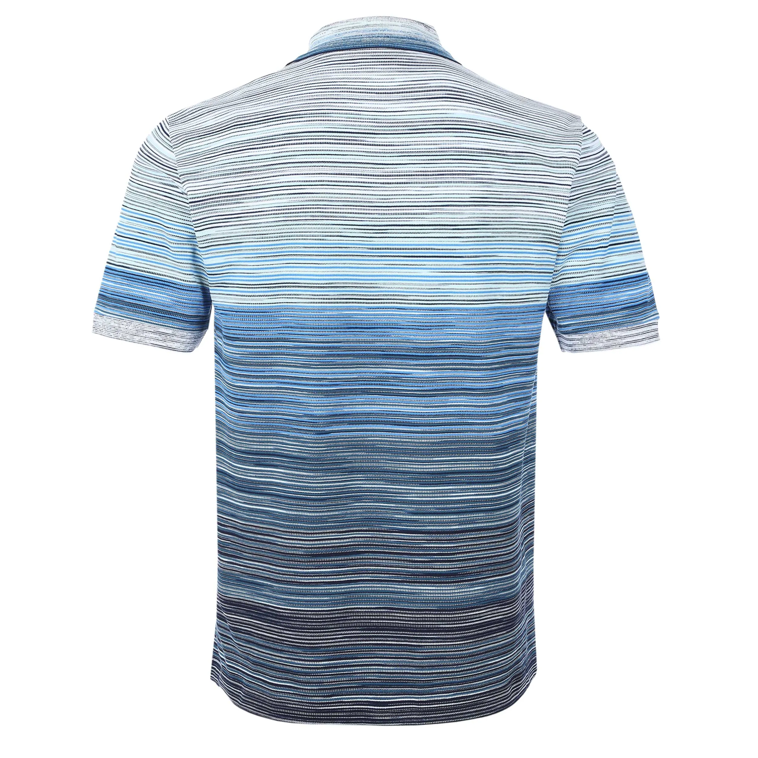 Missoni Stripe Polo Shirt in Blue