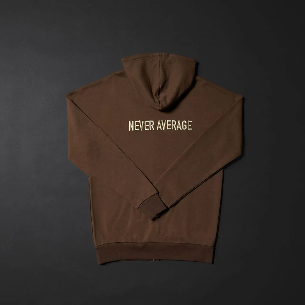 Mocha Brown Zip Up Hoodie