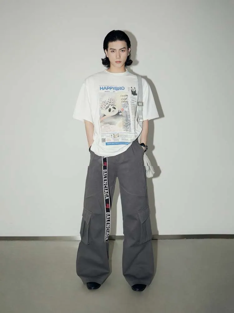 Multi Pocket Wide Leg Cargo Pants【s0000006735】