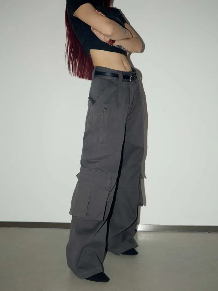 Multi Pocket Wide Leg Cargo Pants【s0000006735】