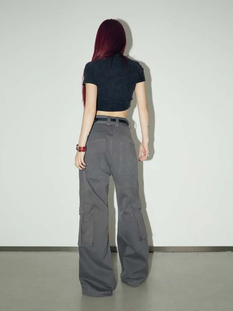 Multi Pocket Wide Leg Cargo Pants【s0000006735】