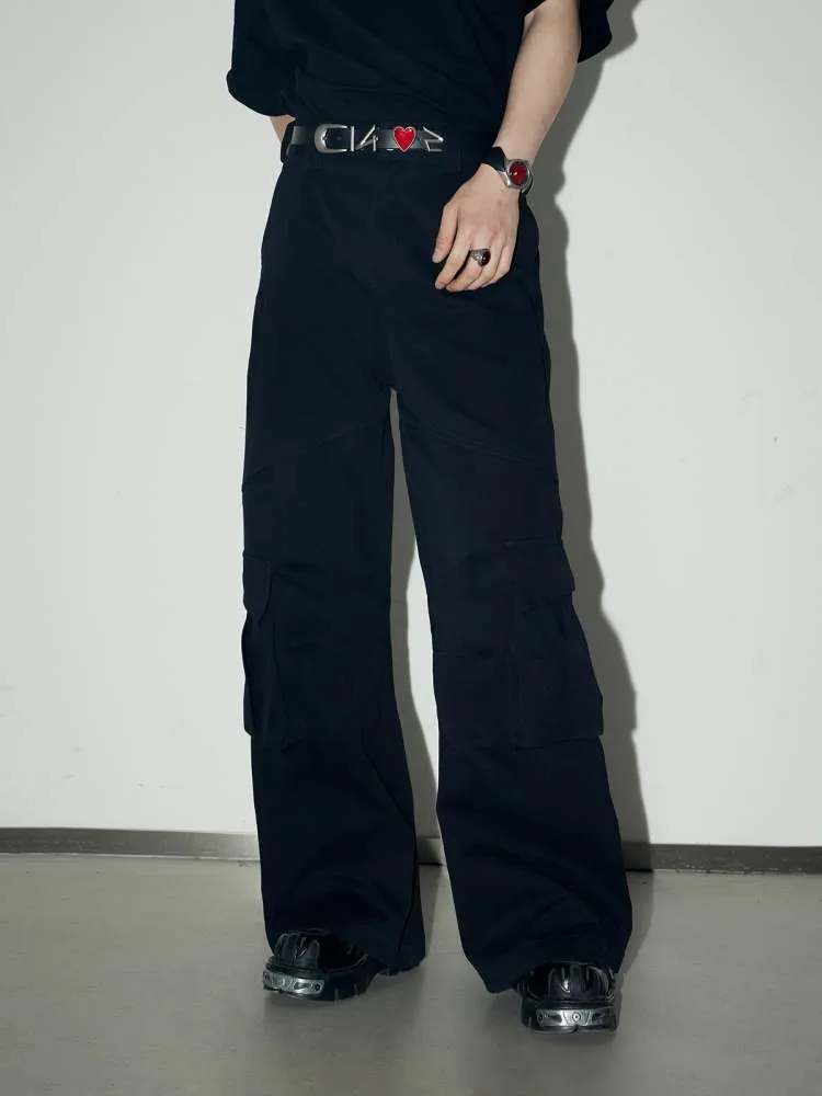 Multi Pocket Wide Leg Cargo Pants【s0000006735】