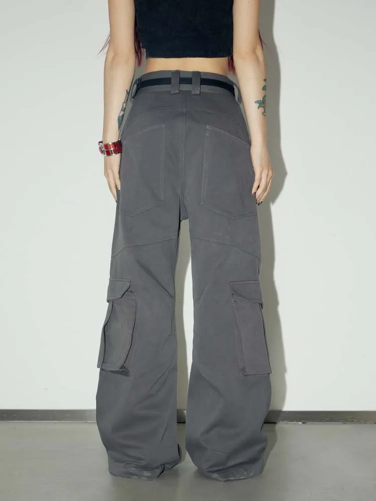 Multi Pocket Wide Leg Cargo Pants【s0000006735】