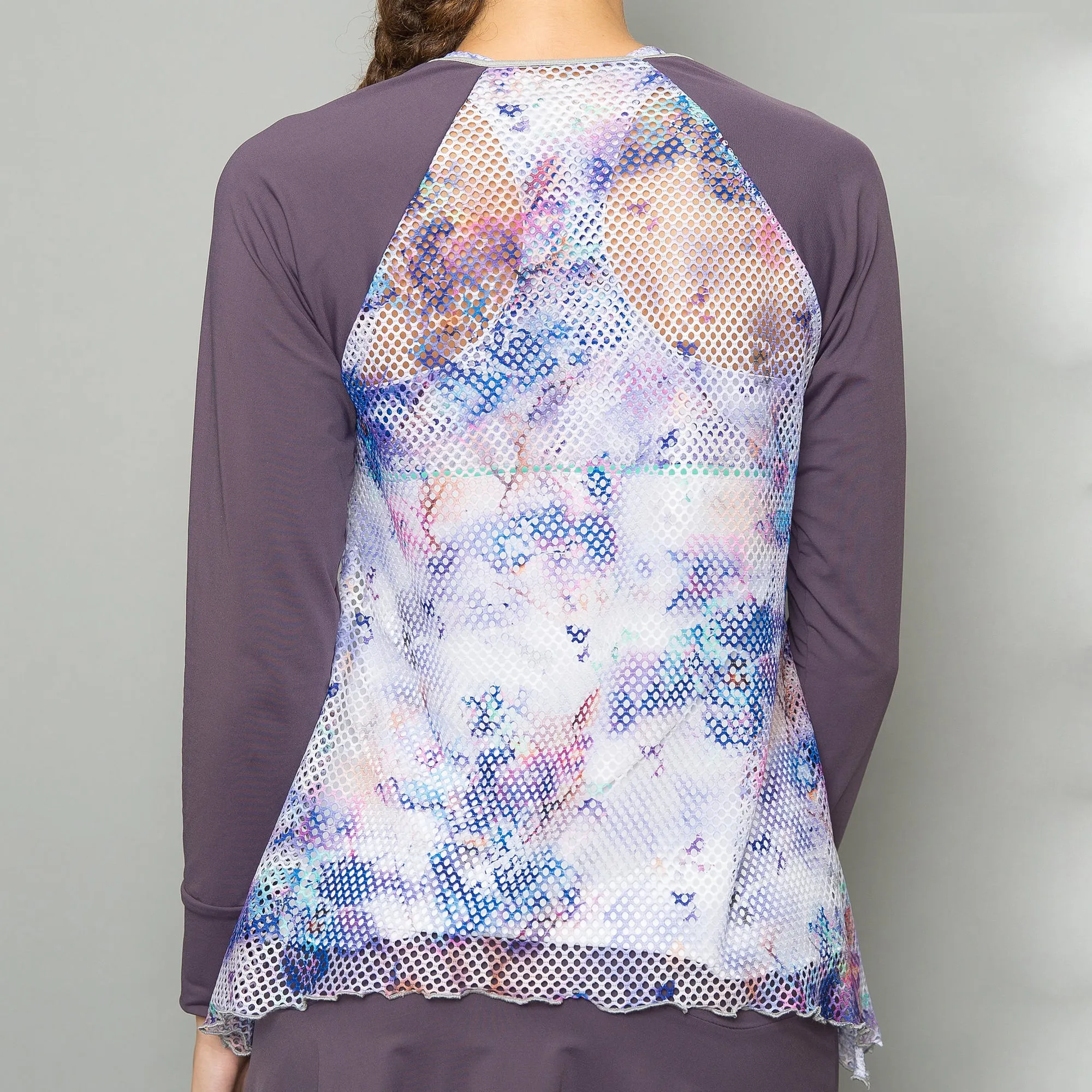 Mystical Sheer-body Top (violet)